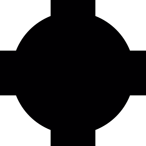 Black cross shield shields protection weapons icon