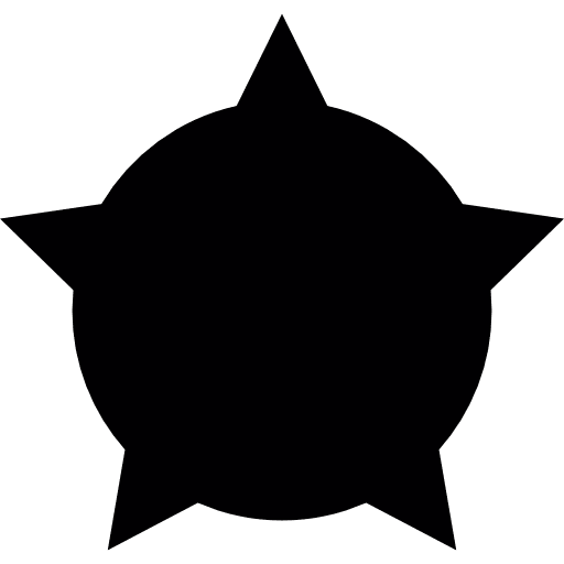 Circle over star circles stars weapons icon