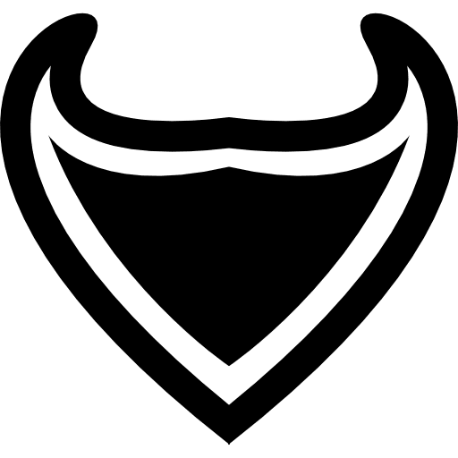 Triangular shield with sharp tip triangular shape shape triangle icon