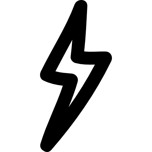 Flash bolt current thunderbolt bolt icon