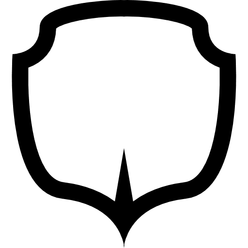 Shield white shape tool protection white icon