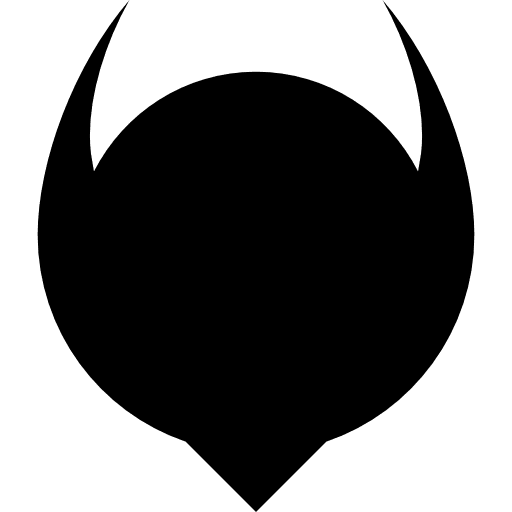 Abstract shape horns geometric horn icon