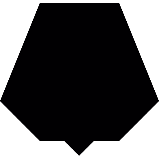 Black nonagon  weapons geometric silhouette icon