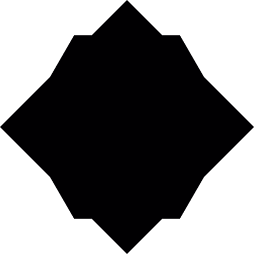 Geometric dark shape shaped polygonal square icon