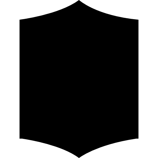 Hexagonal shield weapons polygon figure icon