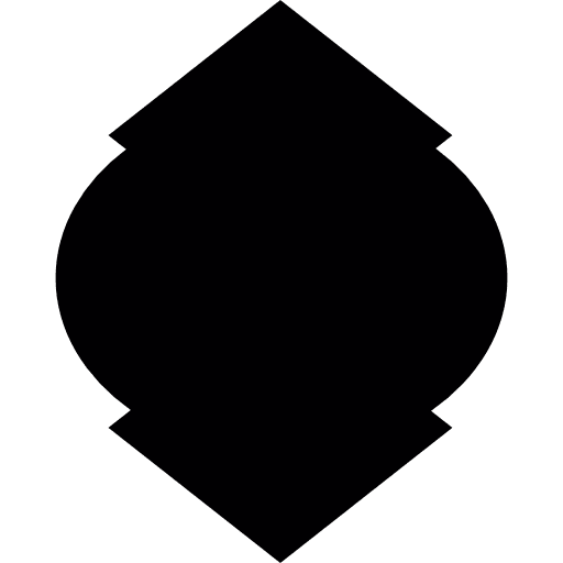 Shield black shape  geometrical shapes polygon icon