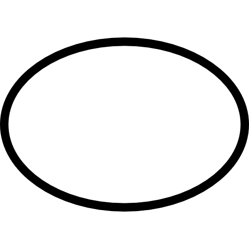 Ellipse outline shape variant ellipse outline ellipse shapes icon
