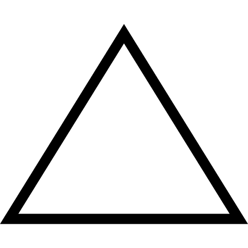 Triangle outline variant triangle triangle outline triangles icon