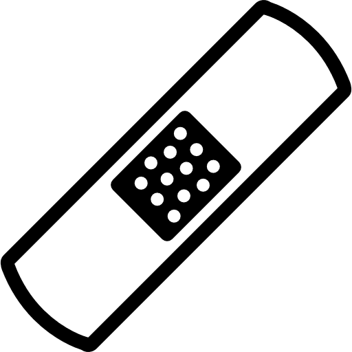 Band aid outline variant medical strip band aid icon