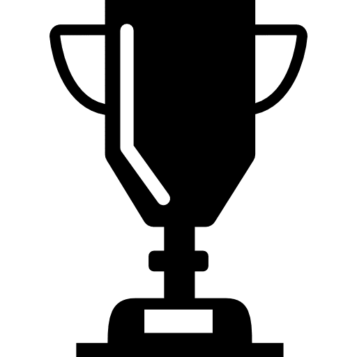 Trophy with side handles variant sports winner sports trophy icon