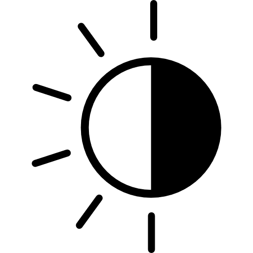 Brightness and contrast adjustment interface brightness image adjustment icon