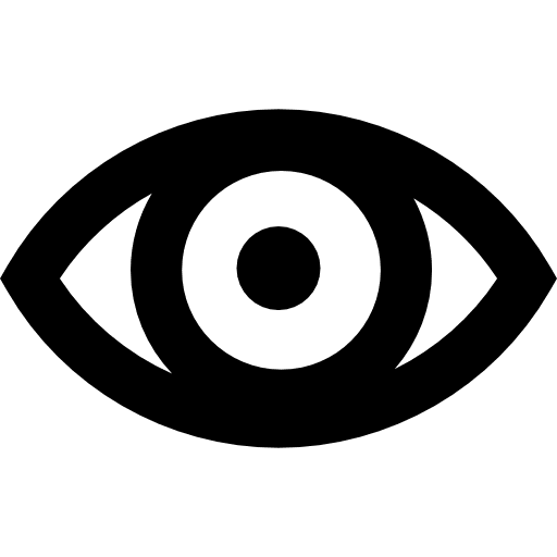 Eye with thick outline variant eye medical eye password icon