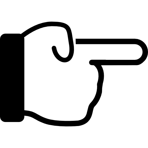 Hand finger pointing to right right right arrow arrows icon