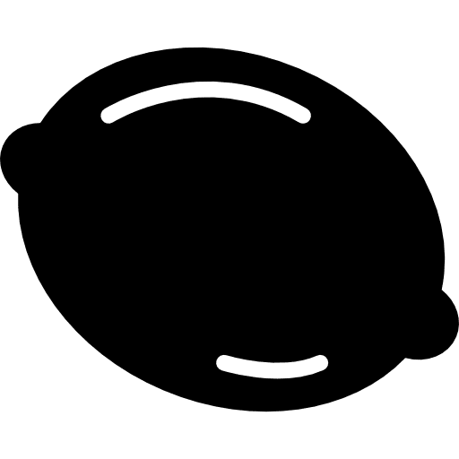 Lemon silhouette with white details food citrus citrus fruit icon