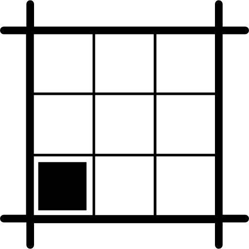 Square layout with boxes square layout box interface icon