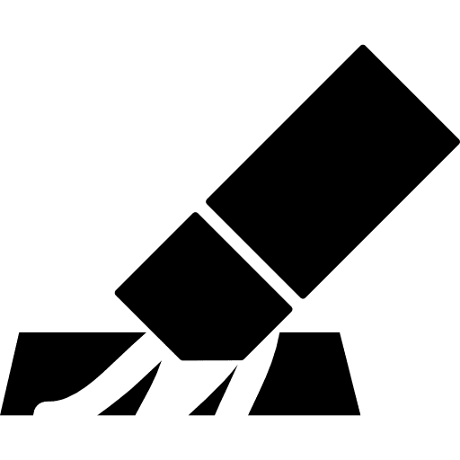 Eraser used to remove black line erase erased eraser tool icon