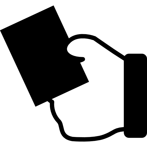 Hand holding credit card card hands shopping icon