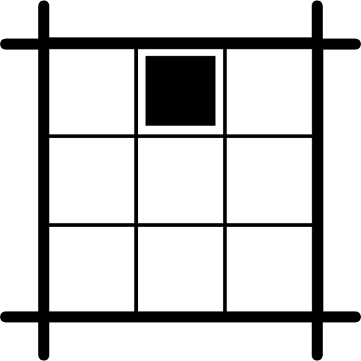 North square selected in layout table squares layout icon
