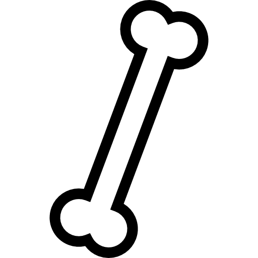 Bone outline variant bones medical bone outline icon