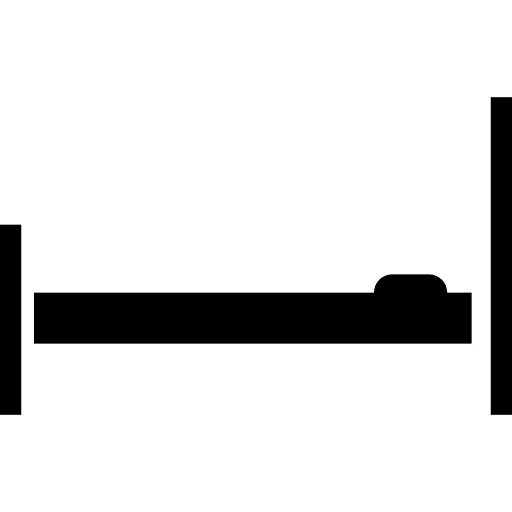 Bed empty side view beds furniture bed icon