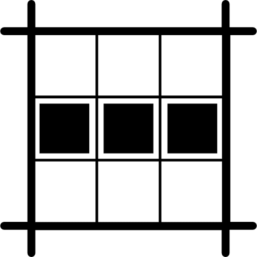 Horizontal square layout layouts horizontal layout squares icon