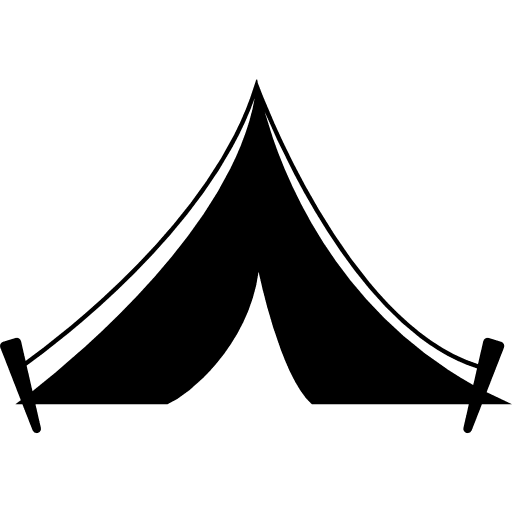 Tent camping buildings tents icon