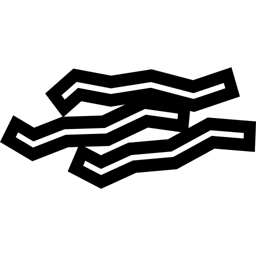 Bacon strips outline food strips bacon icon