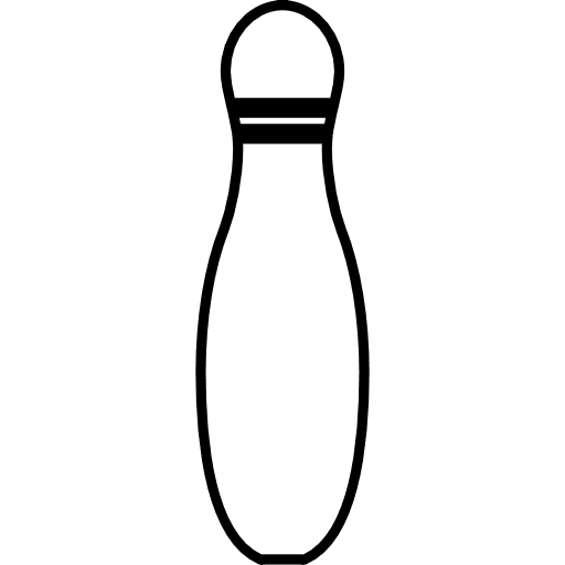 Bowling pin outline bowling pin bowling pins icon