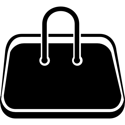 Handbag with white border luggage handbags bags icon