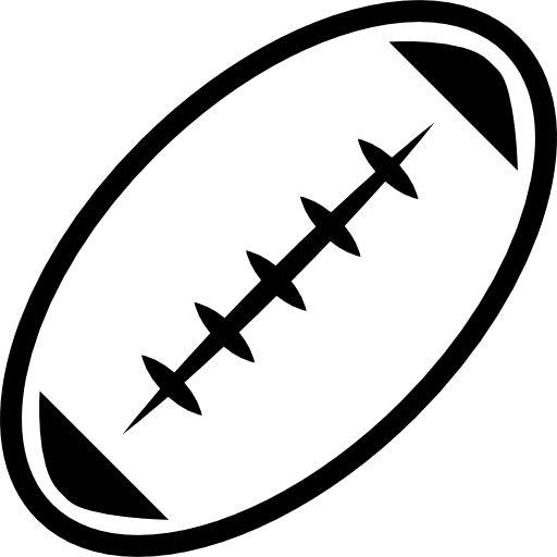 Football ball outline ball sports football icon