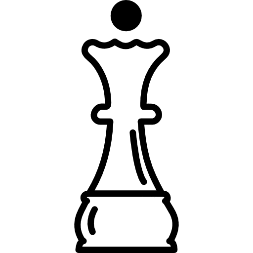 Queen chess piece outline queen chess piece outline chess icon