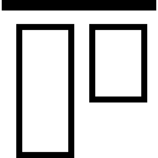 Object alignment to the top object interface object adjustment icon