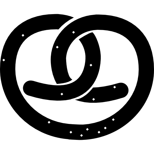 Pretzel with powdered sugar pretzel pretzels powdered sugar icon