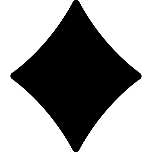 Diamond symbol black rhomb symbols icon