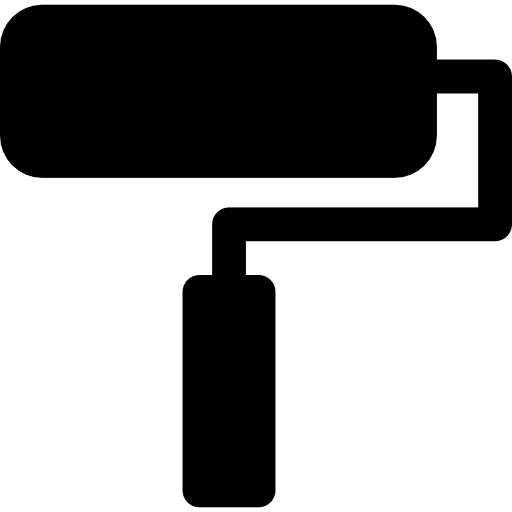 Paint roller silhouette paint roller paint tools icon