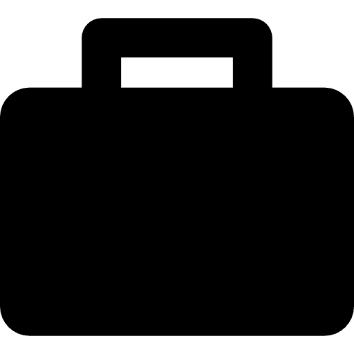 Black suitcase suitcases black portfolio icon