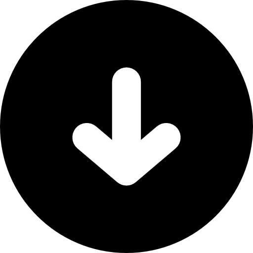 Down arrow in a circle circular symbol universal icons icon