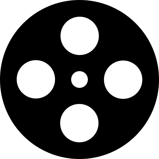 Movie film reel film cinema symbol icon