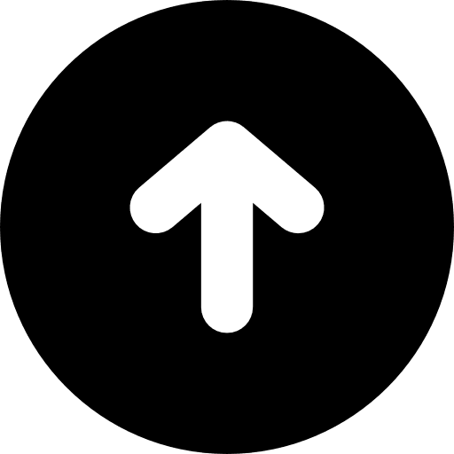 Up arrow symbol in a circle ascending circle circular icon
