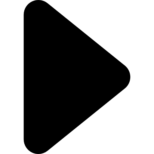 Right arrowhead black triangular shape triangle right arrow arrowhead icon