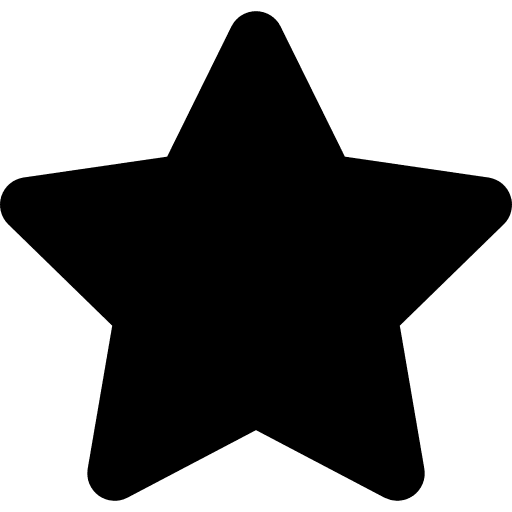 Star black fivepointed shape star symbol black icon