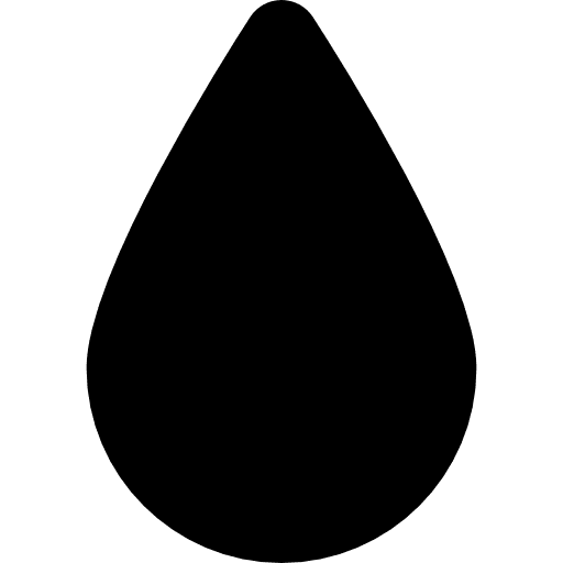 Water drop black shape water shapes waterdrop icon