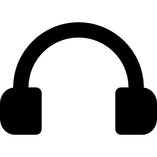 Audio headset tool headphones universal icons private icon