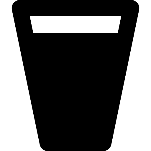 Glass full of liquid full food drinks icon