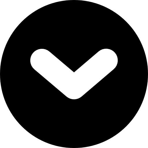 Down arrowhead in a circle direction arrow dropdown arrow icon