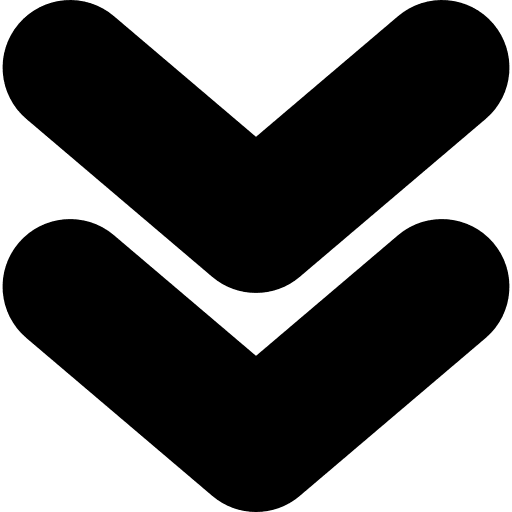 Down double arrow universal icons double down icon