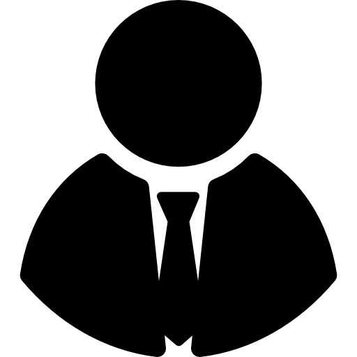 Usher man ushers tie icon