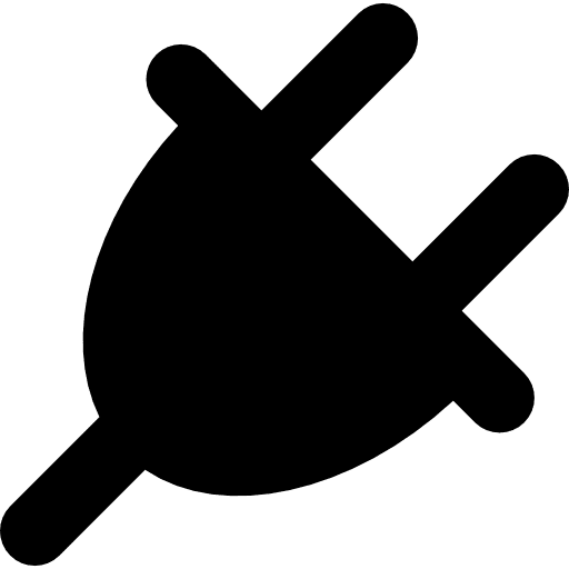 Plug electric cord plug icon