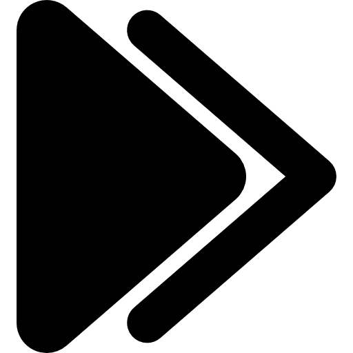 Right arrowheads triangles right arrowheads icon