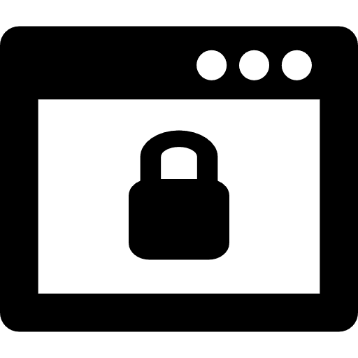 Lock page interface symbol universal icons interface lock icon